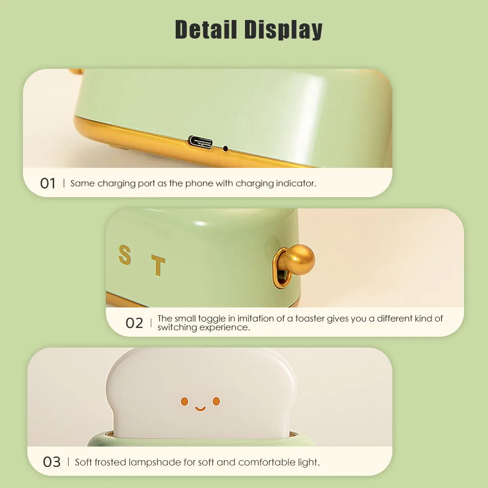 Whimsical Bread Slice LED Night Light™