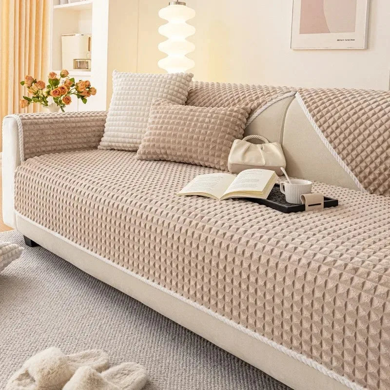 Plush Cream Sofa Cushion™