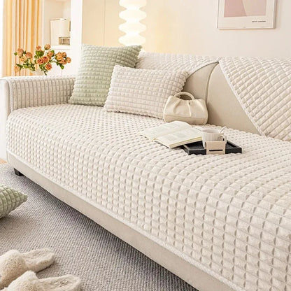 Plush Cream Sofa Cushion™