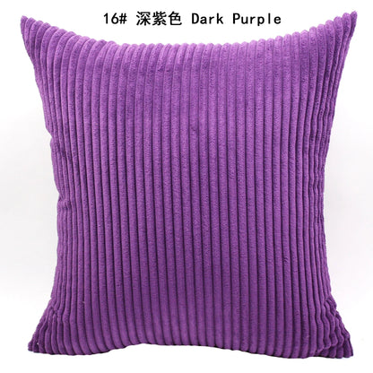 Luxurious Striped Corduroy Cushion Cover™