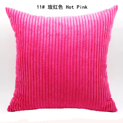 Luxurious Striped Corduroy Cushion Cover™
