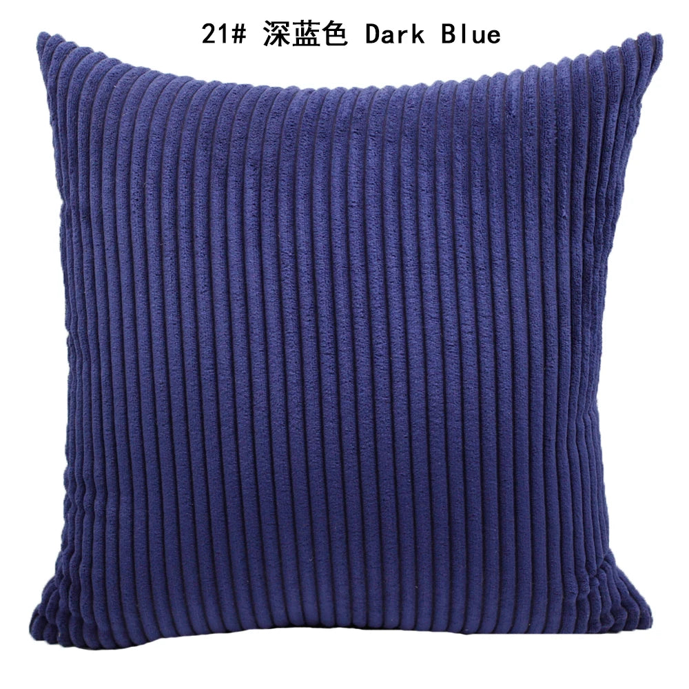 Luxurious Striped Corduroy Cushion Cover™