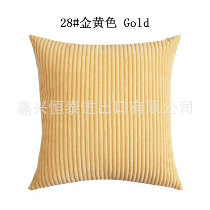 Luxurious Striped Corduroy Cushion Cover™