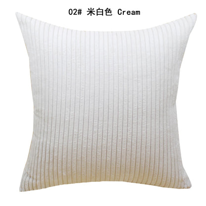 Luxurious Striped Corduroy Cushion Cover™