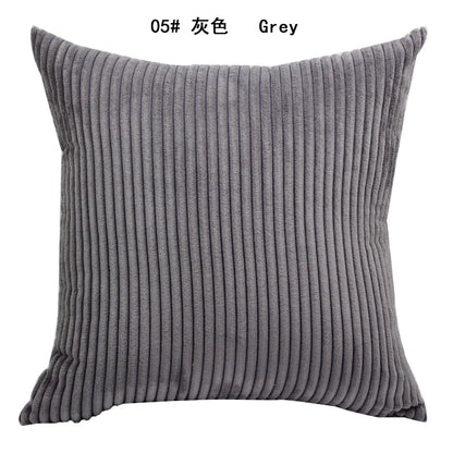 Luxurious Striped Corduroy Cushion Cover™
