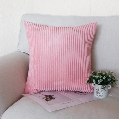 Luxurious Striped Corduroy Cushion Cover™