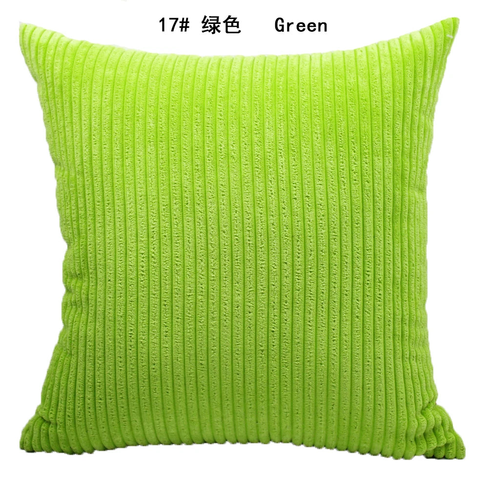 Luxurious Striped Corduroy Cushion Cover™