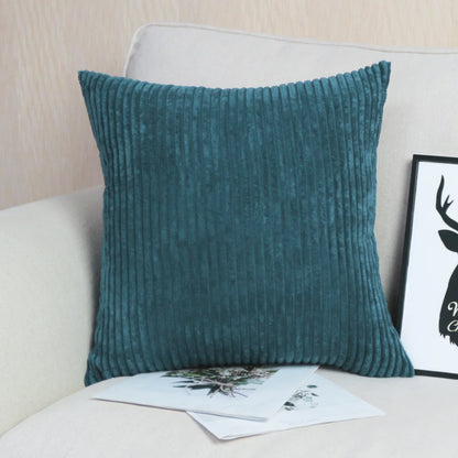 Luxurious Striped Corduroy Cushion Cover™
