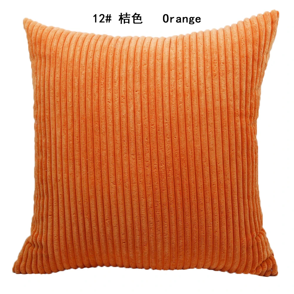 Luxurious Striped Corduroy Cushion Cover™