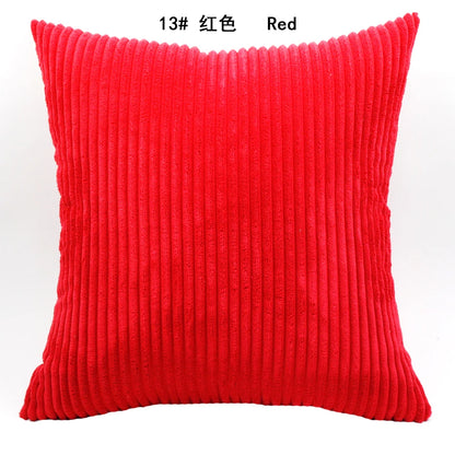 Luxurious Striped Corduroy Cushion Cover™