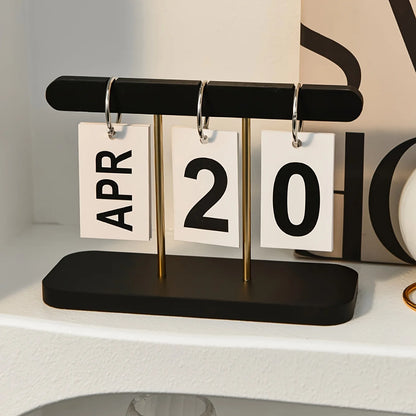 Elegant Minimalist Flip Desk Calendar™
