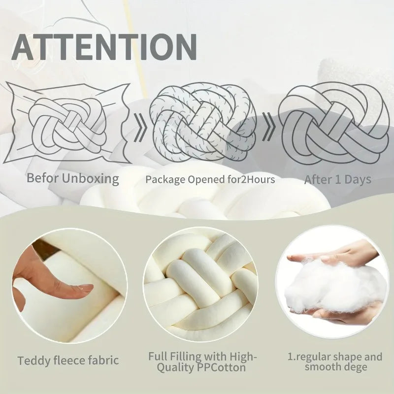 Chic Knotted Geometric Throw Pillow™