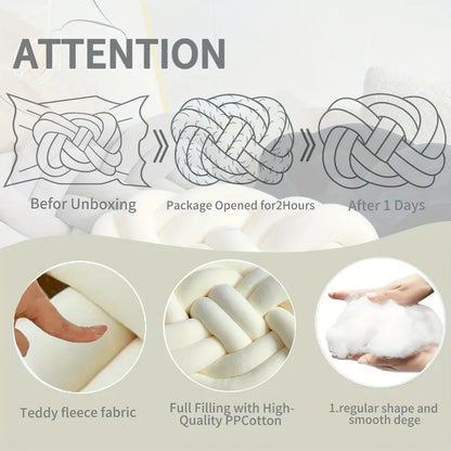 Chic Knotted Geometric Throw Pillow™