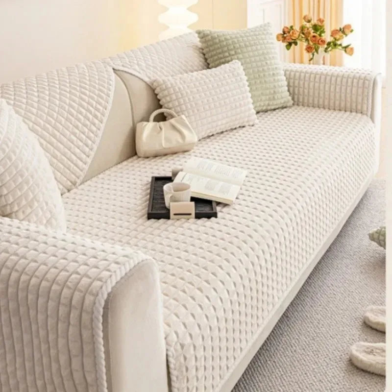 Plush Cream Sofa Cushion™