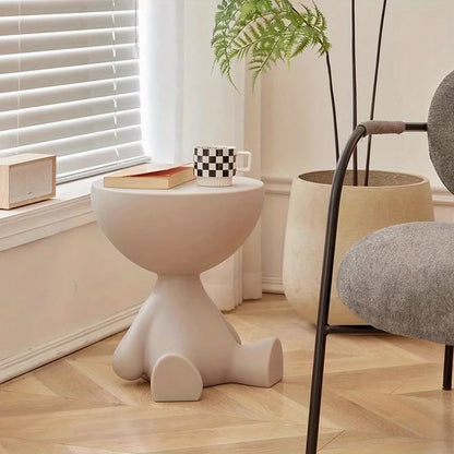Elegant Cream Round Side Table™
