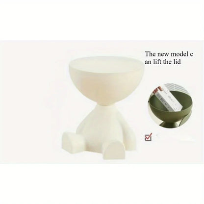Elegant Cream Round Side Table™