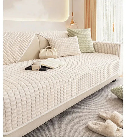 Plush Cream Sofa Cushion™