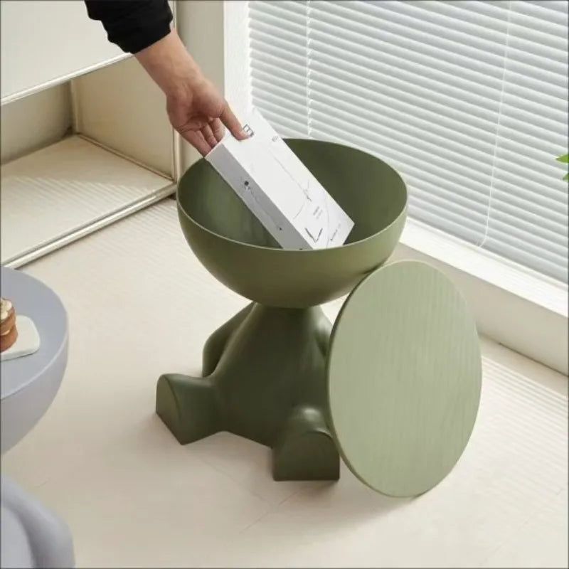 Elegant Cream Round Side Table™