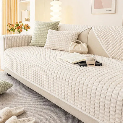 Plush Cream Sofa Cushion™