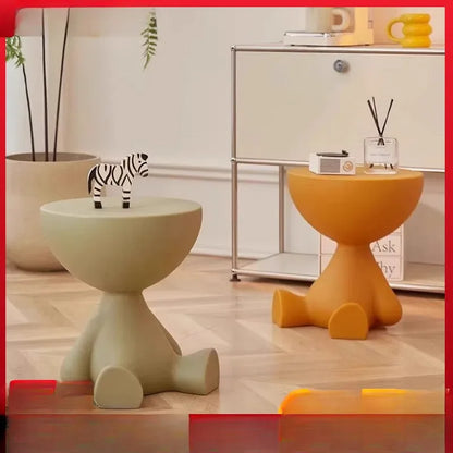 Elegant Cream Round Side Table™