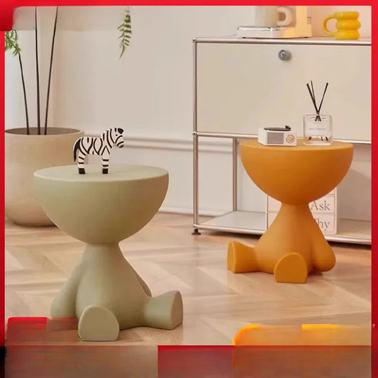 Elegant Cream Round Side Table™