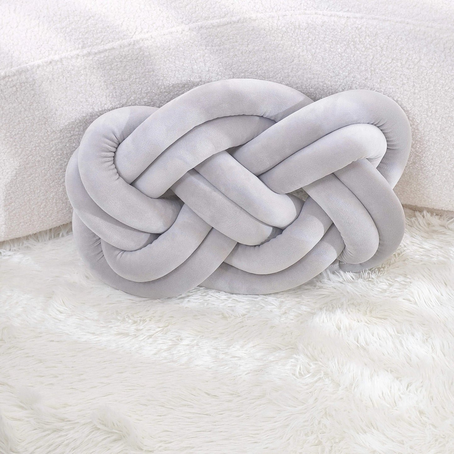 Chic Knotted Geometric Throw Pillow™