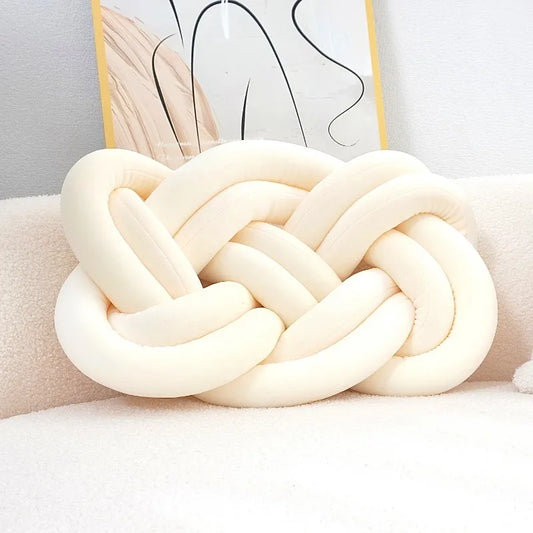 Chic Knotted Geometric Throw Pillow™