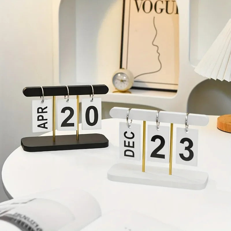 Elegant Minimalist Flip Desk Calendar™