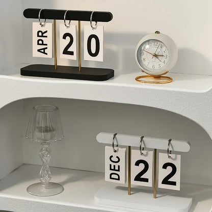 Elegant Minimalist Flip Desk Calendar™
